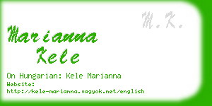 marianna kele business card